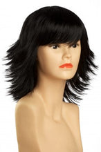 Lade das Bild in den Galerie-Viewer, Freche stufige Perücke (schwarz) 074-1