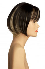 Lade das Bild in den Galerie-Viewer, Kurzhaarperücke (schwarz mit lichtblonden Strähnen) 029-1-613