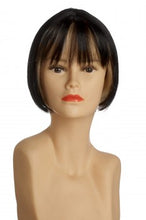 Lade das Bild in den Galerie-Viewer, Kurzhaarperücke (schwarz mit lichtblonden Strähnen) 029-1-613