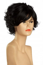 Lade das Bild in den Galerie-Viewer, Gelockte Kurzhaarperücke (schwarz) 112-1