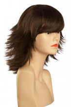 Lade das Bild in den Galerie-Viewer, Freche stufige Perücke (mittelbraun) 074-8