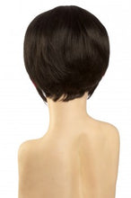 Lade das Bild in den Galerie-Viewer, Kurzhaarperücke (schwarz mit rotem Absatz) 214-1-39