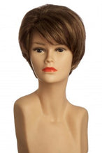 Lade das Bild in den Galerie-Viewer, Kurzhaarperücke (braun mit goldblonden Strähnen) 022-33-24