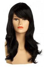 Lade das Bild in den Galerie-Viewer, Mittellange Perücke (schwarz) 006-1
