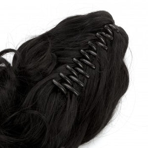 Kurzes, stark gelocktes Haarteil (schwarz) 036-1
